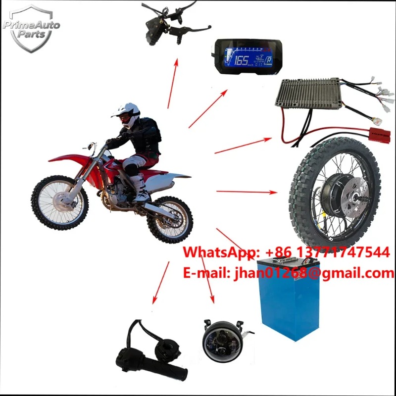 New Electric Conversion Kit 72 - 12000W Electric Motorcycle Hub Motor recension och pris